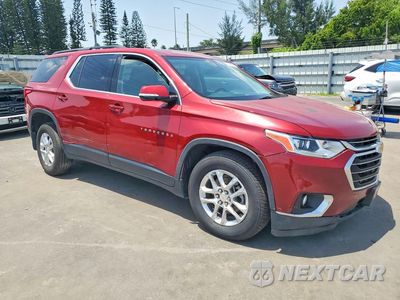 Czwarte zdjęcie samochodu z boku: 2020 CHEVROLET TRAVERSE LT VIN:1GNEVGKW3LJ164284 - miniatura