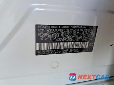 Zdjęcie 12 z 12 samochodu: 2012 LEXUS ES 350 VIN:JTHBK1EG6C2486108 - miniatura