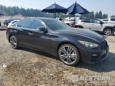 Czwarte zdjęcie samochodu z boku: 2014 INFINITI Q50 SPORT VIN:JN1BV7APXEM690020 - miniatura