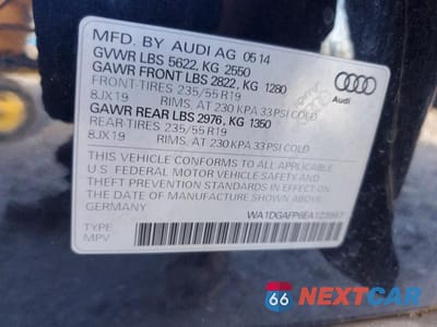 Zdjęcie 13 z 13 samochodu: 2014 AUDI Q5 PREMIUM PLUS VIN:WA1DGAFP6EA123997 - miniatura