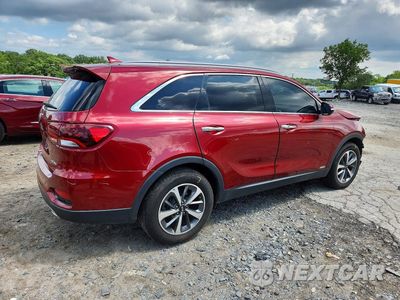 Trzecie zdjęcie samochodu z tyłu: 2019 KIA SORENTO EX V6 VIN:5XYPHDA59KG566924 - miniatura