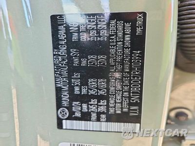 Zdjęcie 12 z 12 samochodu: 2024 HYUNDAI SANTA CRUZ SEL VIN:5NTJBDDE7RH103994 - miniatura