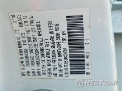 Zdjęcie 14 z 14 samochodu: 2010 HONDA CR-V EX VIN:JHLRE3H58AC000597 - miniatura