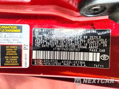 Zdjęcie 13 z 13 samochodu: 2015 TOYOTA CAMRY SE VIN:4T1BF1FK0FU897937 - miniatura