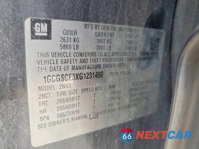 Zdjęcie 12 z 12 samochodu: 2016 CHEVROLET COLORADO LT VIN:1GCGSCE3XG1231490 - miniatura