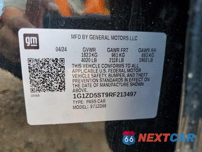 Zdjęcie 12 z 12 samochodu: 2024 CHEVROLET MALIBU LT VIN:1G1ZD5ST9RF213497 - miniatura