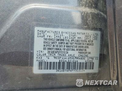 Zdjęcie 12 z 12 samochodu: 2015 NISSAN SENTRA SV VIN:3N1AB7APXFY315134 - miniatura