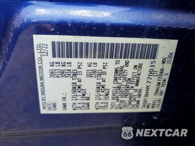 Zdjęcie 12 z 12 samochodu: 2023 NISSAN ROGUE SV VIN:5N1BT3BA4PC770035 - miniatura