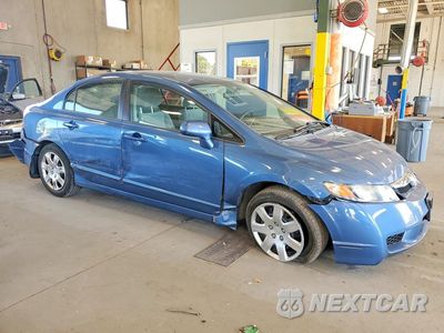 Czwarte zdjęcie samochodu z boku: 2009 HONDA CIVIC LX VIN:19XFA16599E004391 - miniatura
