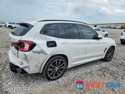 Trzecie zdjęcie samochodu z tyłu: 2022 BMW X3 SDRIVE30I VIN:5UX43DP01N9L53337 - miniatura