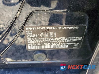 Zdjęcie 12 z 12 samochodu: 2016 BMW 550 I VIN:WBAKN9C59GD962903 - miniatura
