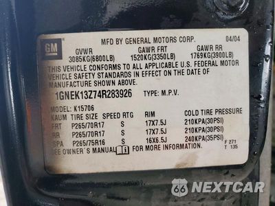 Zdjęcie 13 z 13 samochodu: 2006 CHEVROLET TAHOE K1500 VIN:1GNEK13Z74R283926 - miniatura
