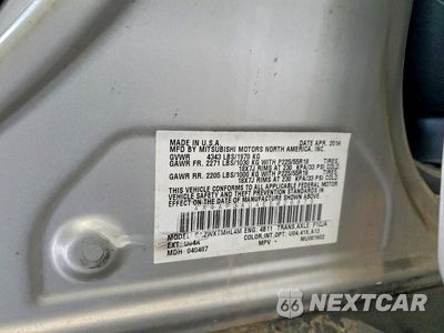Zdjęcie 13 z 13 samochodu: 2014 MITSUBISHI OUTLANDER SPORT ES VIN:4A4AP3AU4EE026879 - miniatura