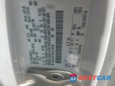 Zdjęcie 13 z 13 samochodu: 2014 FORD ESCAPE S VIN:1FMCU0F70EUC76728 - miniatura