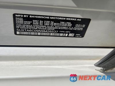 Zdjęcie 13 z 13 samochodu: 2022 BMW X5 XDRIVE45E VIN:5UXTA6C09N9M26537 - miniatura