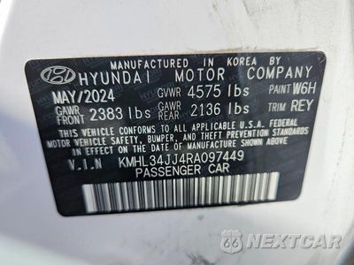 Zdjęcie 12 z 12 samochodu: 2024 HYUNDAI SONATA HYBRID SEL VIN:KMHL34JJ4RA097449 - miniatura