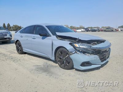 Czwarte zdjęcie samochodu z boku: 2022 HONDA ACCORD SPORT VIN:1HGCV2F36NA000003 - miniatura