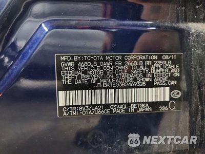 Zdjęcie 12 z 12 samochodu: 2011 LEXUS ES 350 VIN:JTHBK1EG3B2469328 - miniatura