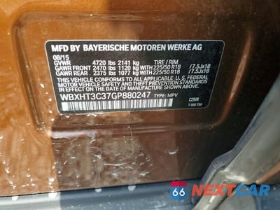 Zdjęcie 13 z 13 samochodu: 2016 BMW X1 XDRIVE28I VIN:WBXHT3C37GP880247 - miniatura