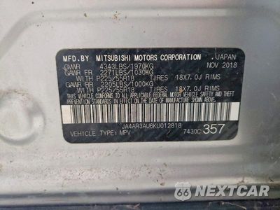 Zdjęcie 14 z 14 samochodu: 2019 MITSUBISHI OUTLANDER SPORT ES VIN:JA4AR3AU6KU012818 - miniatura