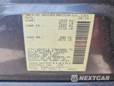 Zdjęcie 13 z 13 samochodu: 2015 NISSAN ALTIMA 2.5 S VIN:1N4AL3AP2FN314291 - miniatura