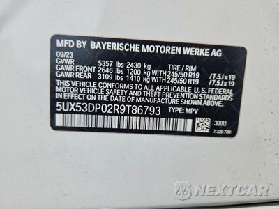 Zdjęcie 13 z 13 samochodu: 2024 BMW X3 XDRIVE30I VIN:5UX53DP02R9T86793 - miniatura