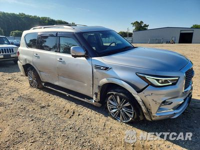 Czwarte zdjęcie samochodu z boku: 2019 INFINITI QX80 LUXE VIN:JN8AZ2NE8K9237350 - miniatura