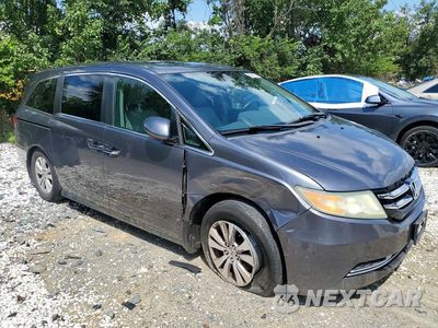 Czwarte zdjęcie samochodu z boku: 2015 HONDA ODYSSEY EXL VIN:5FNRL5H65FB016919 - miniatura