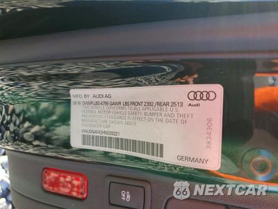Zdjęcie 12 z 12 samochodu: 2017 AUDI A4 PREMIUM VIN:WAUDNAF42HN039221 - miniatura