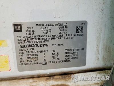 Zdjęcie 13 z 13 samochodu: 2017 BUICK ENCLAVE VIN:5GAKVBKD0HJ239187 - miniatura
