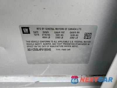 Zdjęcie 12 z 12 samochodu: 2015 CHEVROLET IMPALA LS VIN:2G11Z5SL4F9195042 - miniatura