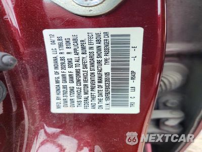 Zdjęcie 14 z 14 samochodu: 2012 HONDA CIVIC EX VIN:19XFB2F8XCE355105 - miniatura