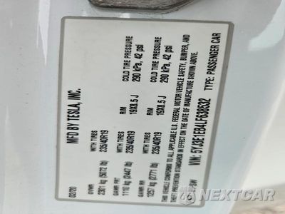 Zdjęcie 13 z 13 samochodu: 2020 TESLA MODEL 3 VIN:5YJ3E1EB4LF638532 - miniatura