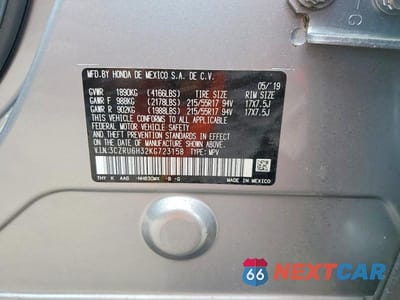 Zdjęcie 13 z 13 samochodu: 2019 HONDA HR-V LX VIN:3CZRU6H32KG723158 - miniatura