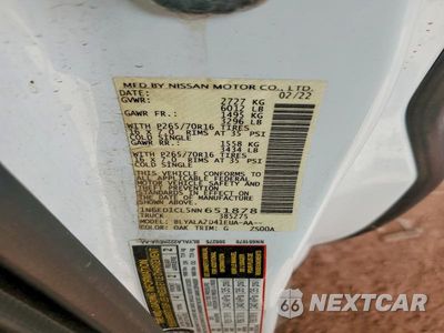Zdjęcie 12 z 12 samochodu: 2022 NISSAN FRONTIER S VIN:1N6ED1CL5NN651878 - miniatura