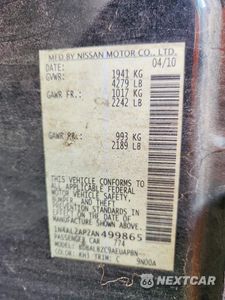 Zdjęcie 12 z 12 samochodu: 2010 NISSAN ALTIMA BASE/S VIN:1N4AL2AP2AN499865 - miniatura