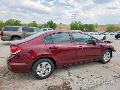 Trzecie zdjęcie samochodu z tyłu: 2015 HONDA CIVIC LX VIN:19XFB2F51FE119792 - miniatura