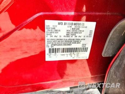 Zdjęcie 13 z 13 samochodu: 2018 FORD EDGE TITANIUM VIN:2FMPK4K95JBB39807 - miniatura