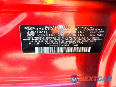 Zdjęcie 13 z 13 samochodu: 2015 HYUNDAI ELANTRA SE VIN:KMHDH4AEXFU253335 - miniatura