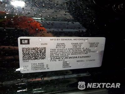 Zdjęcie 13 z 13 samochodu: 2021 CHEVROLET TRAVERSE RS VIN:1GNEVJKW1MJ125997 - miniatura