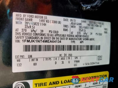 Zdjęcie 13 z 13 samochodu: 2021 FORD EXPEDITION MAX KING RANCH VIN:1FMJK1NT4MEA64134 - miniatura
