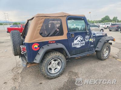 Trzecie zdjęcie samochodu z tyłu: 2001 JEEP WRANGLER / TJ SE VIN:1J4FA29P71P340090 - miniatura