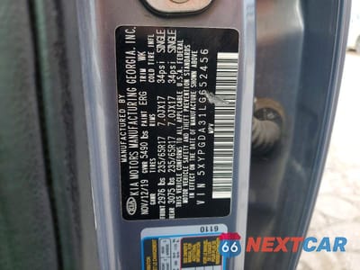 Zdjęcie 13 z 13 samochodu: 2020 KIA SORENTO LX VIN:5XYPGDA31LG652456 - miniatura