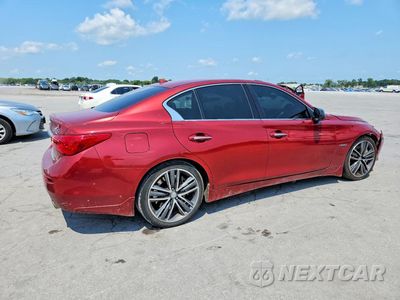 Trzecie zdjęcie samochodu z tyłu: 2014 INFINITI Q50 HYBRID PREMIUM VIN:JN1AV7APXEM690305 - miniatura