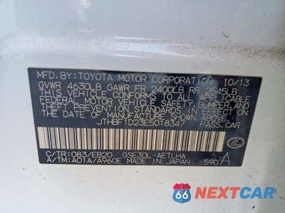 Zdjęcie 13 z 13 samochodu: 2014 LEXUS IS 250 VIN:JTHBF1D23E5018347 - miniatura