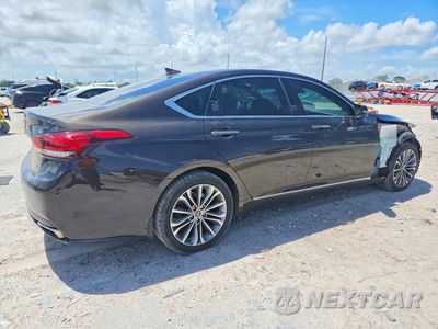 Trzecie zdjęcie samochodu z tyłu: 2017 GENESIS G80 3.8 VIN:KMHGN4JE2HU194385 - miniatura