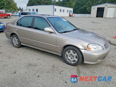 Czwarte zdjęcie samochodu z boku: 2000 HONDA CIVIC EX VIN:1HGEJ864XYL068006 - miniatura