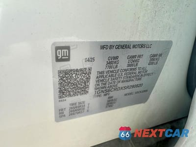 Zdjęcie 10 z 10 samochodu: 2025 CHEVROLET SUBURBAN K1500 LT VIN:1GNS6CRDXSR290820 - miniatura