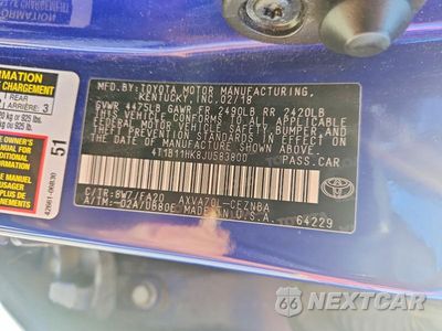 Zdjęcie 12 z 12 samochodu: 2018 TOYOTA CAMRY LE VIN:4T1B11HK8JU583800 - miniatura