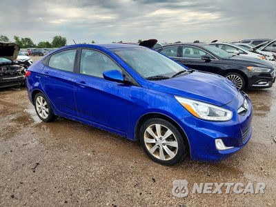 Czwarte zdjęcie samochodu z boku: 2014 HYUNDAI ACCENT GLS VIN:KMHCU4AE0EU597634 - miniatura